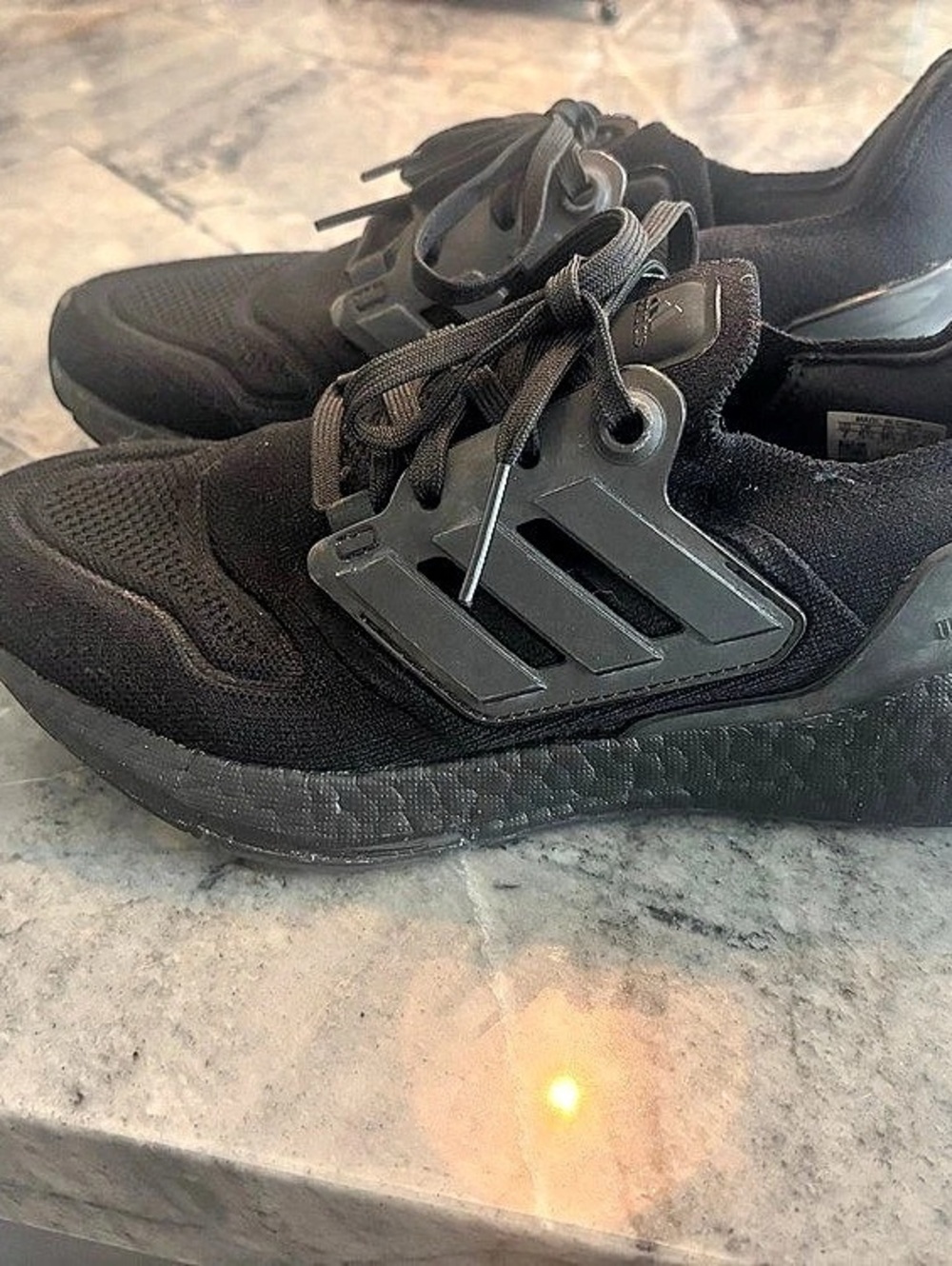 Adidas UltraBoost Triple Black Women’s Black Athletic Shoes - size 7